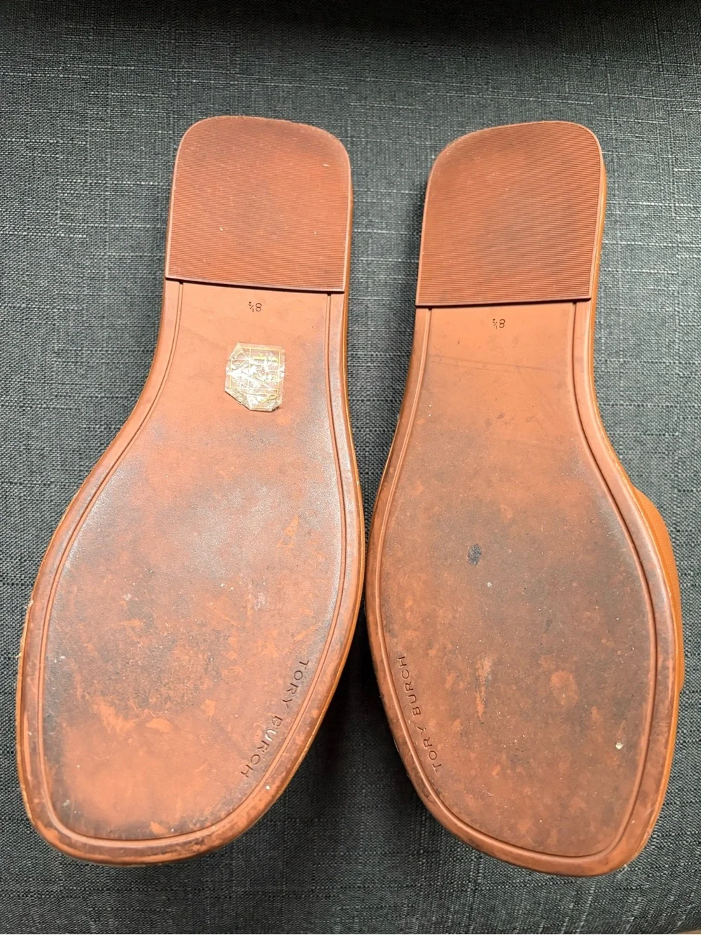 Tory Burch Double-T Sport Leather Slide Sandals